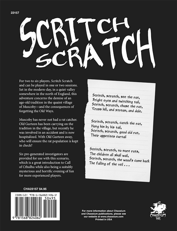 Call of Cthulhu RPG: Scritch Scratch