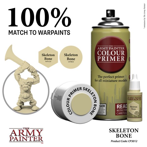 The Army Painter Colour Primer - Skeleton Bone (400ml)