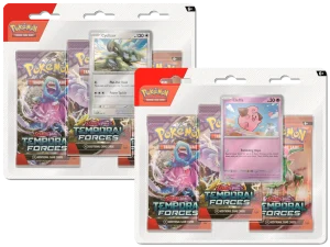Pokemon TCG - Scarlet & Violet Temporal Forces 3-Booster Blister - Cleffa/Cyclizar (Random)