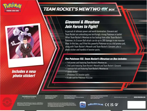 Pokemon TCG - Team Rocket’s Mewtwo ex Box