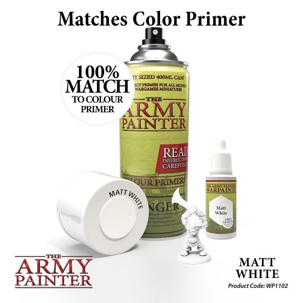 The Army Painter Warpaints - Matt White Χρώμα Μοντελισμού (18ml)