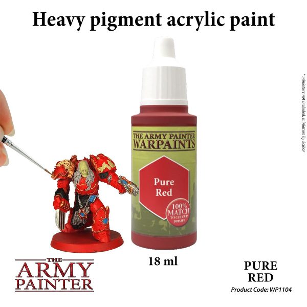 The Army Painter Warpaints - Pure Red Χρώμα Μοντελισμού (18ml)