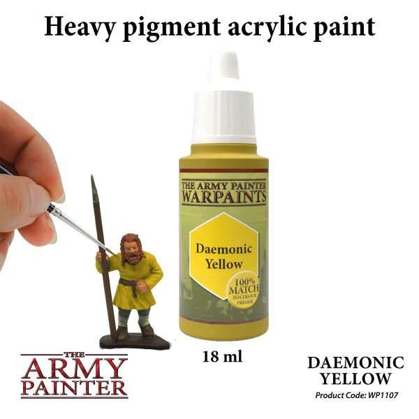 The Army Painter Warpaints - Daemonic Yellow Χρώμα Μοντελισμού (18ml)