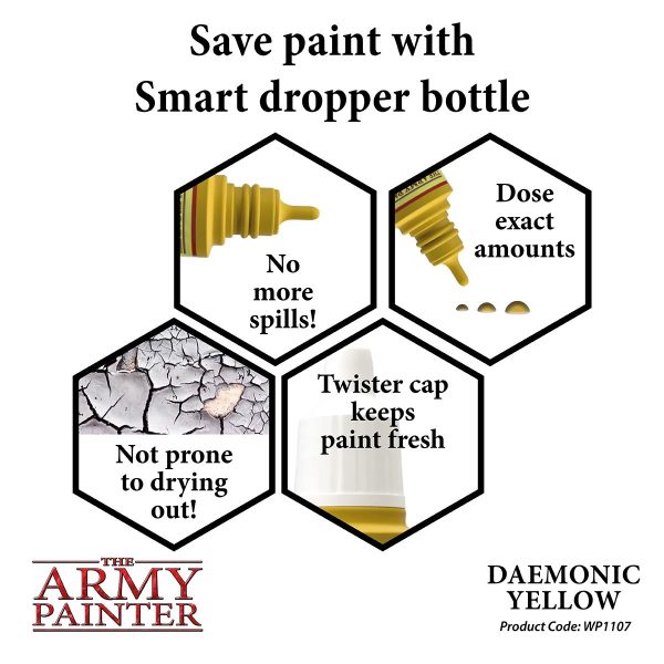 The Army Painter Warpaints - Daemonic Yellow Χρώμα Μοντελισμού (18ml)