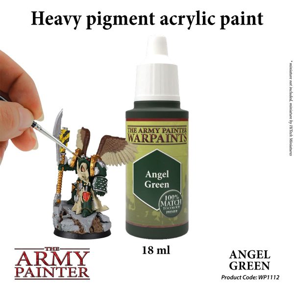 The Army Painter Warpaints - Angel Green Χρώμα Μοντελισμού (18ml)