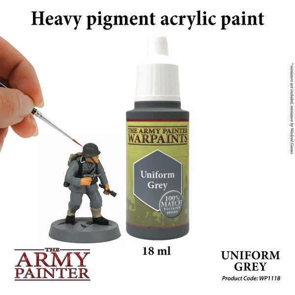 The Army Painter Warpaints - Uniform Grey Χρώμα Μοντελισμού (18ml)