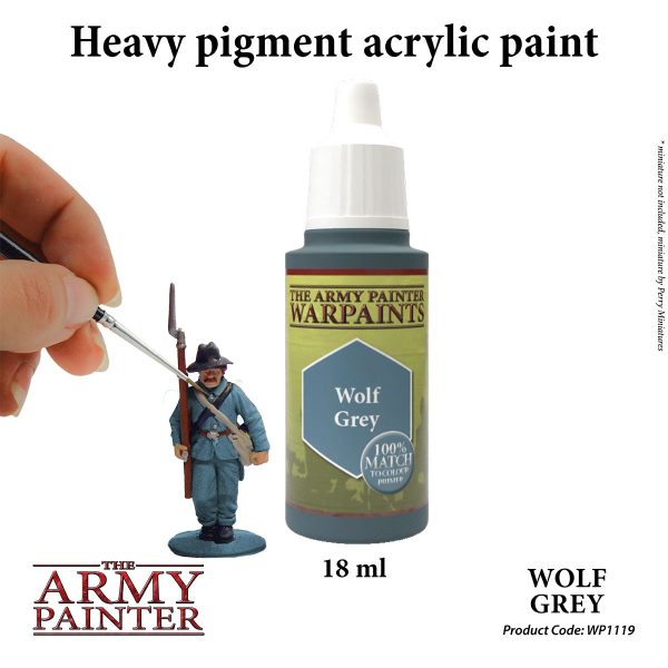 The Army Painter Warpaints - Wolf Grey Χρώμα Μοντελισμού (18ml)