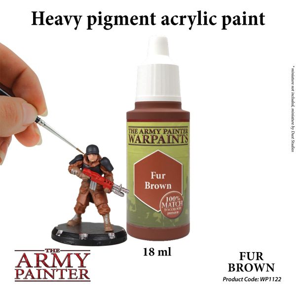 The Army Painter Warpaints - Fur Brown Χρώμα Μοντελισμού (18ml)