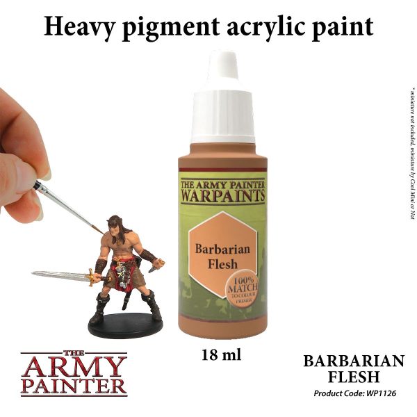 The Army Painter Warpaints - Barbarian Flesh Χρώμα Μοντελισμού (18ml)