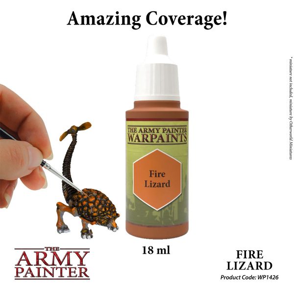 The Army Painter Warpaints - Fire Lizard Χρώμα Μοντελισμού (18ml)