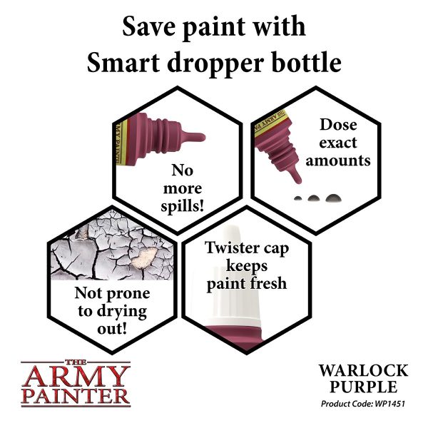The Army Painter Warpaints - Warlock Purple Χρώμα Μοντελισμού (18ml)