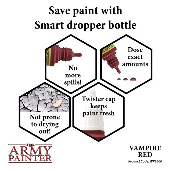 The Army Painter Warpaints - Vampire Red Χρώμα Μοντελισμού (18ml)