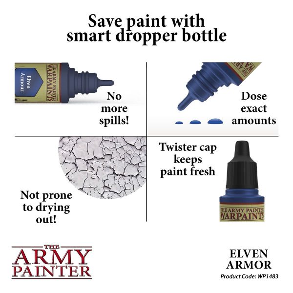 The Army Painter Warpaints Metallics - Elven Armor Effects Χρώμα Μοντελισμού (18ml)