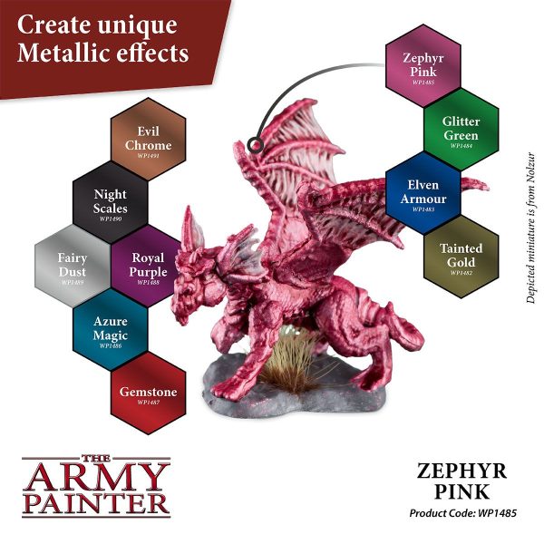 The Army Painter Warpaints Metallics - Zephyr Pink Effects Χρώμα Μοντελισμού (18ml)