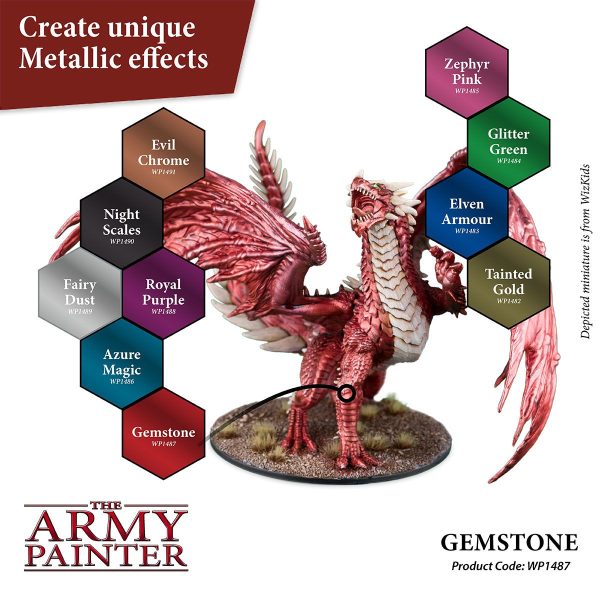 The Army Painter Warpaints Metallics - Gemstone Effects Χρώμα Μοντελισμού (18ml)