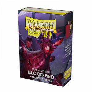 Dragon Shield Blood Red - Matte Sleeves - Japanese Size 59x86mm (60 Θήκες)