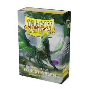 Dragon Shield Forest Green - Matte Sleeves - Japanese Size 59x86mm (60 Θήκες)