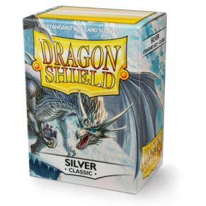 Dragon Shield Silver - Classic Sleeves - Standard Size 63x88mm (100 Θήκες)