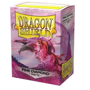 Dragon Shield Pink Diamond - Matte Sleeves - Standard Size 63x88mm (100 Θήκες)