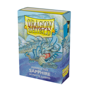 Dragon Shield Sapphire - Matte Sleeves - Japanese Size 59x86mm (60 Θήκες)