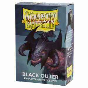 Dragon Shield Black - Matte Outer Sleeves - Standard Size 63x88mm (100 Θήκες)