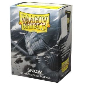 Dragon Shield Snow - Matte Dual Sleeves - Standard Size 63x88mm (100 Θήκες)