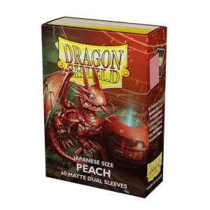 Dragon Shield Peach - Matte Dual Sleeves - Japanese Size 59x86mm (60 Θήκες)