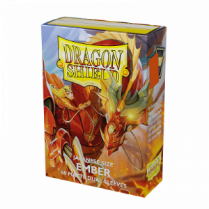 Dragon Shield Ember - Matte Dual Sleeves - Japanese Size 59x86mm (60 Θήκες)