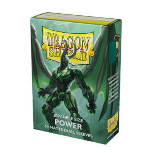 Dragon Shield Power - Matte Dual Sleeves - Japanese Size 59x86mm (60 Θήκες)