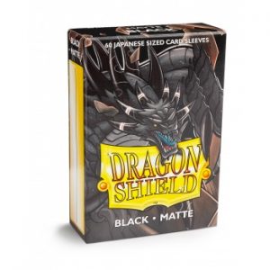 Dragon Shield Black - Matte Sleeves - Japanese Size 59x86mm (60 Θήκες)