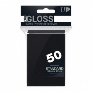 UP - Standard Sleeves - Black 66x91mm (50 Θήκες)