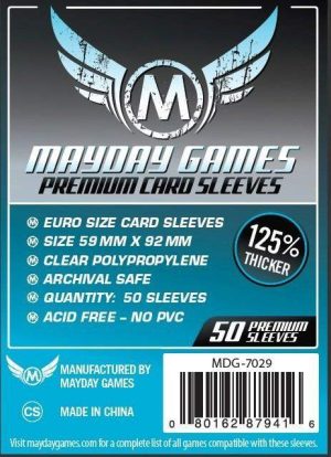 Mayday Sleeves - Premium Euro 59x92mm (50 Θήκες)