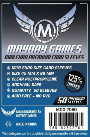 Mayday Sleeves - Mini Euro Premium 45x68mm (50 Θήκες)