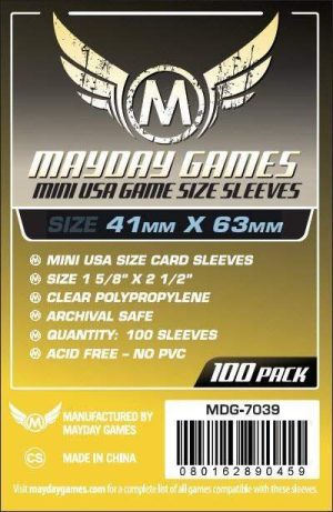 Mayday Sleeves - Mini USA Card 41x63mm (100 Θήκες)