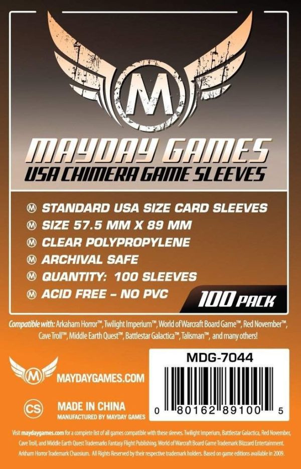 Mayday Sleeves - Standard USA Chimera 57.5x89mm (100 Θήκες)