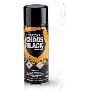 Citadel Spray - Chaos Black Χρώμα Μοντελισμού σε Σπρέι (400 ml) (62-02)