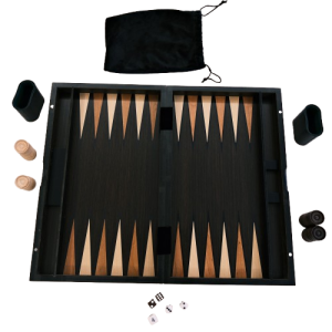 Wooden Folding Backgammon Set (52x42cm Board)