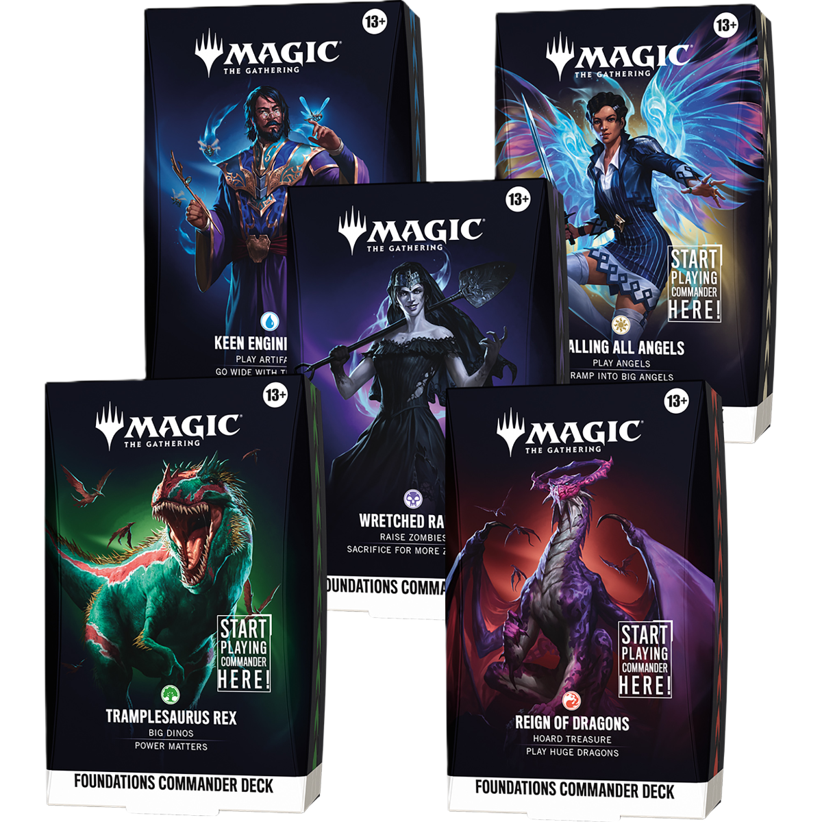 commander-starter-en.png Magic: the Gathering TCG - Reality Fracture - Starter Commander Deck Display (Set of 5)