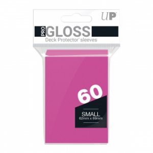 Ultra Pro PRO-Gloss Small Deck Protector Sleeves - Bright Pink 62x89mm (60 Θήκες)