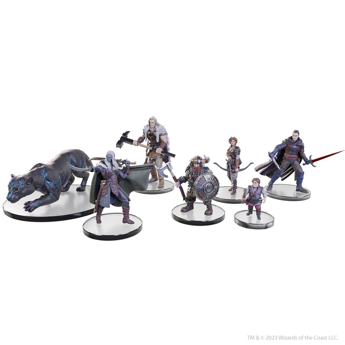 ddda01-groupshot_hdrenderresized.jpg WizKids D&D The Legend of Drizzt 35th Anniversary - Tabletop Companions Boxed Set