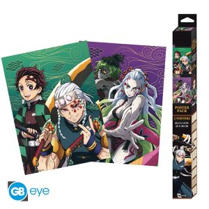 DEMON SLAYER - Set 2 Αφίσες Posters Chibi 52x38 - Entertainment District