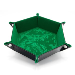 CritStones Foldable Dice Tray - Dragon Skin Edition Color: Green