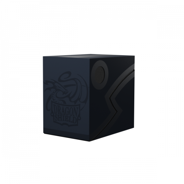 Dragon Shield Deck Double Shell Box - Midnight Bluewith Black