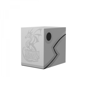 Dragon Shield Deck Double Shell Box - Ashen White withBlack