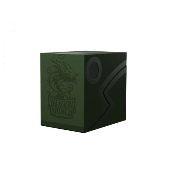 Dragon Shield Deck Double Shell Box - Forest Greenwith Black