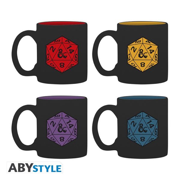 Dungeons & Dragons - D20 4-Pack Espresso Mugs (110ml)