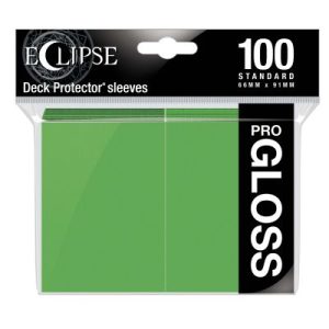 Ultra Pro Eclipse Gloss Standard Deck Protector Sleeves - Lime Green 66x91mm (100 Θήκες)