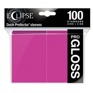 Ultra Pro Eclipse Gloss Standard Deck Protector Sleeves - Hot Pink 66x91mm (100 Θήκες)