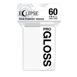 Ultra Pro Eclipse Gloss Small Deck Protector Sleeves - Arctic White 62x89mm (60 Θήκες)