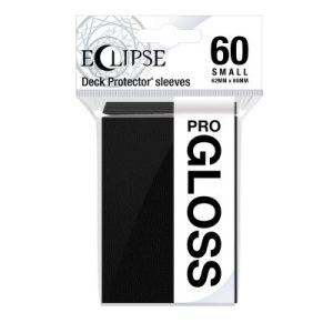 Ultra Pro Eclipse Gloss Small Deck Protector Sleeves - Jet Black 62x89mm (60 Θήκες)